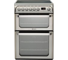 BOXED NEW HOTPOINT HUE61XS Electric Ceramic Cooker -Stainless Steel-F155767
