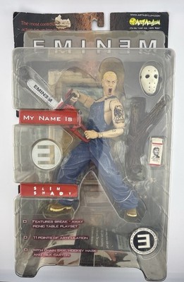 Eminem Art Asylum Slim Shady Chainsaw Marshall Mathers 7  Action Figure