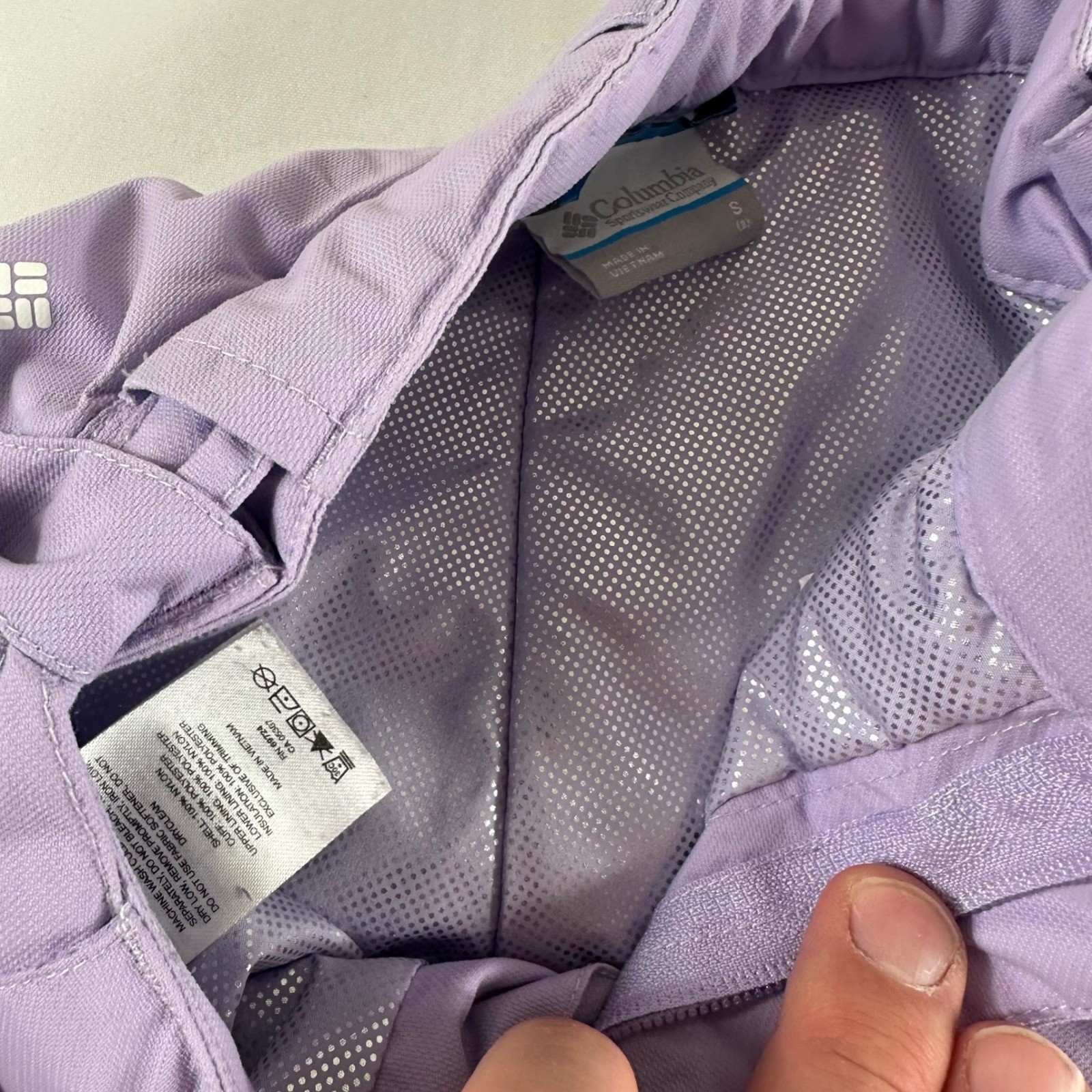 Columbia Girls Size 8 Small Omni-Heat Snow Pants Purple Insulated Ski Bibs thumbnail 6