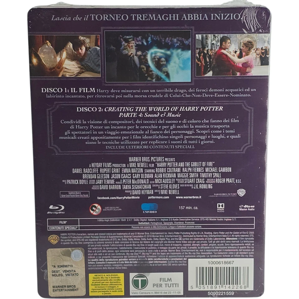 Harry Potter And The Goblet Of Fire Blu-ray SteelBook Embossed (AN 4) Region B - Image 3 of 4