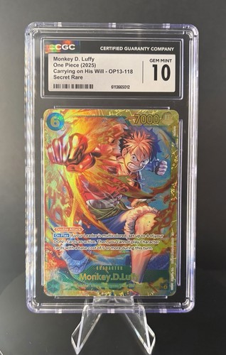 Monkey.D.Luffy graded CGC 10 for sale on eBay