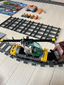 LEGO City Heavy-Haul Train 60098 In 2015 Used Retired W/Manual & Box As Is
