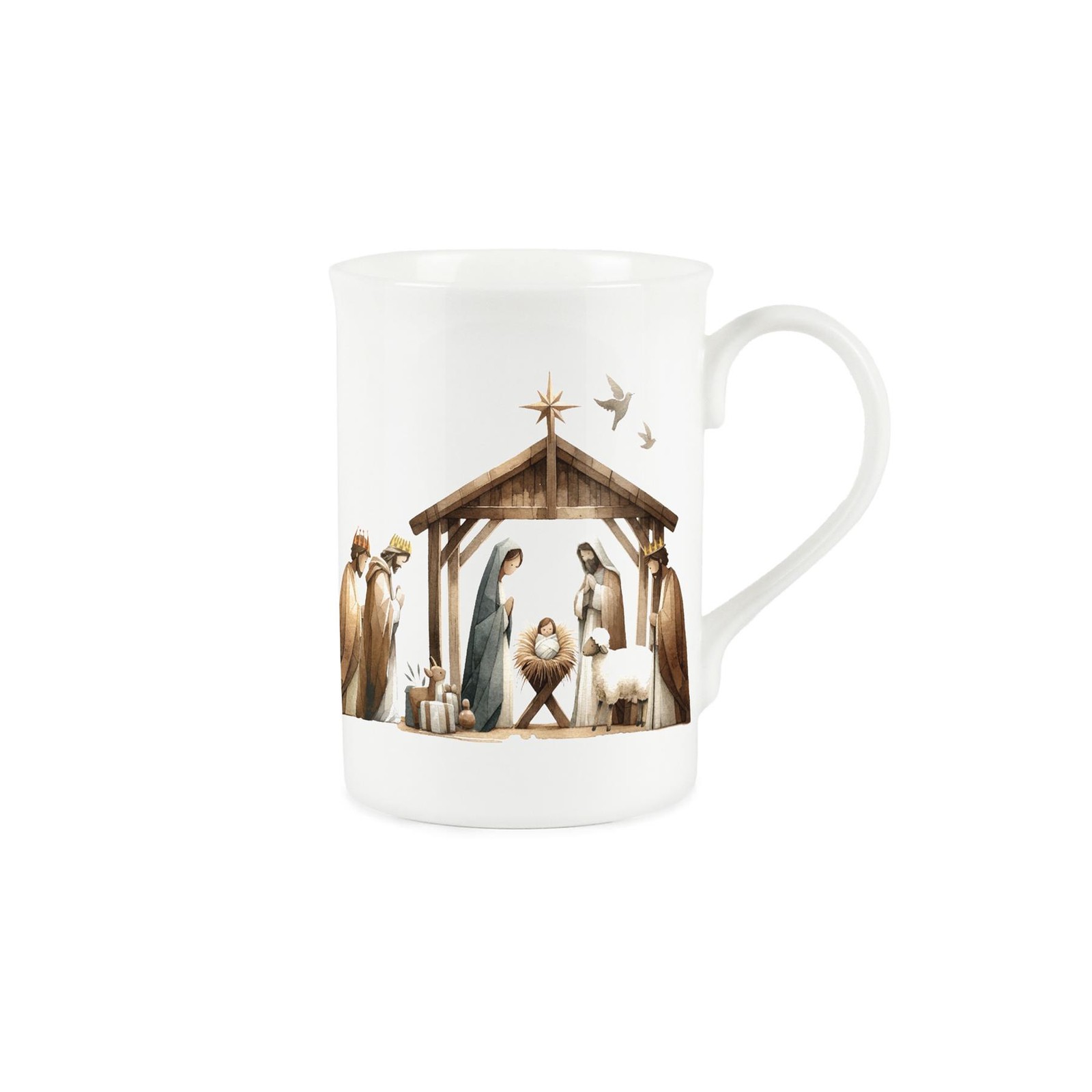 Christmas Nativity Mug - Traditional Religious Xmas Gift/Present Bone China Cup