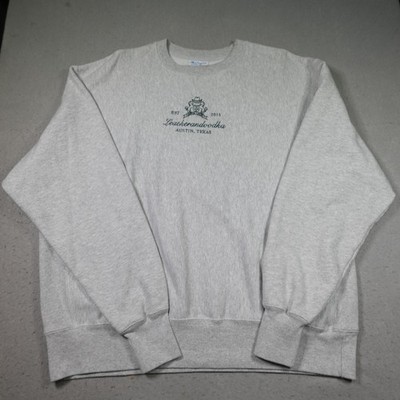 Champion Sweatshirt Mens XL Gray Reverse Weave Leatherandvodka Austin TX Cowboy