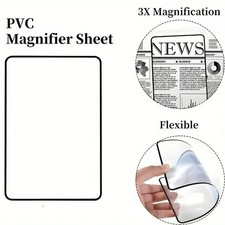 Full Page Magnifying Glass Reading Aid Large Sheet Magnifier Lens Tool