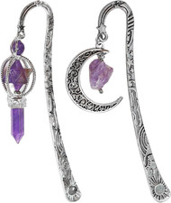 2 Stücke Von Retro -Metall -Lesezeichen, Kristallhesezeichen, Schulmaterial, Ges