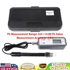 Digital PH Meter LCD Tester Hydroponics Industrial Water Quality Monitoring USA