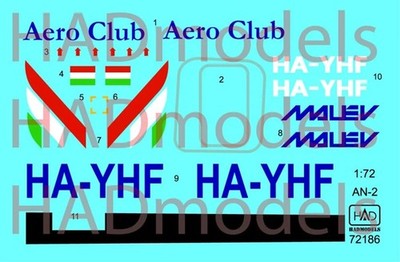 HAD Models HAD72186 - 1/72 An -2 Malév - Neu