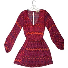 Show Me Your Mumu Dress Women Small S  Rainey mini boho mini evening back cutout