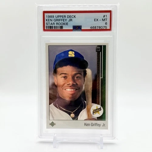 1989 Upper Deck - Star Rookie Ken Griffey Jr #1 (RC) PSA 6