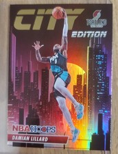 2023-24 Panini NBA Hoops Red City Edition Damian Lillard #10 Holo