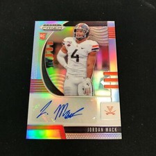 2020 Prizm Draft Picks JORDAN MACK RC Auto Silver Virginia Cavaliers *JY14A
