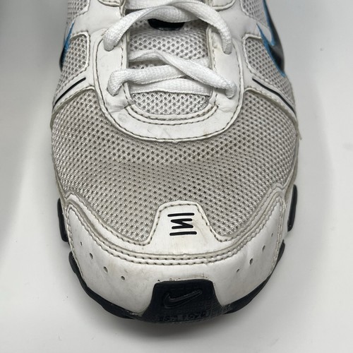 Nike Shox Remix III Sneakers Uomo 11 Bianco Blu Nero Pelle Maglia Scarpe 33151 - Foto 8 di 23
