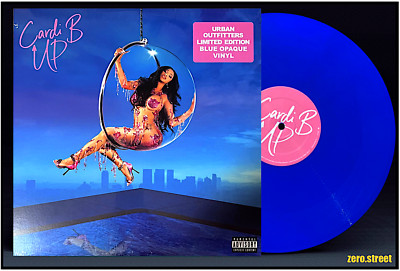 CARDI B Up 12'' on BLUE VINYL New SEALED EXCLUSIVE