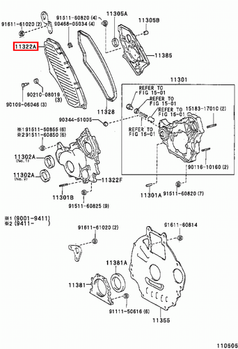 Genuine Toyota Coaster HDB51 HDB50 1HD T 4.2 Diesel Timing Belt Cover - Picture 10 of 17
