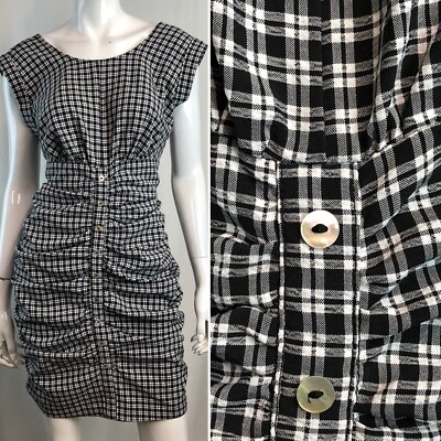 princess polly baby blue dress Justice Plaid Mini Dress main image 1