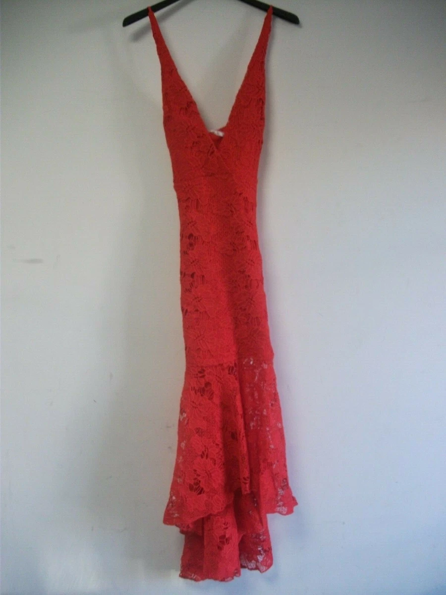 Lace fishtail top maxi dress