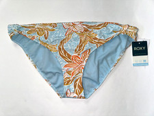 ROXY Women's XXL Blue Pink ISLAND IN THE SUN Surf Swim Beach Bikini Bottom New