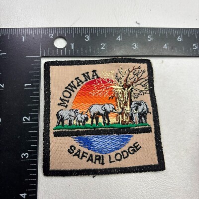 Safari Guide Patch Vtg Elephant MOWANA SAFARI LODGE Africa Patch Near Chobe Park 55ap | eBay