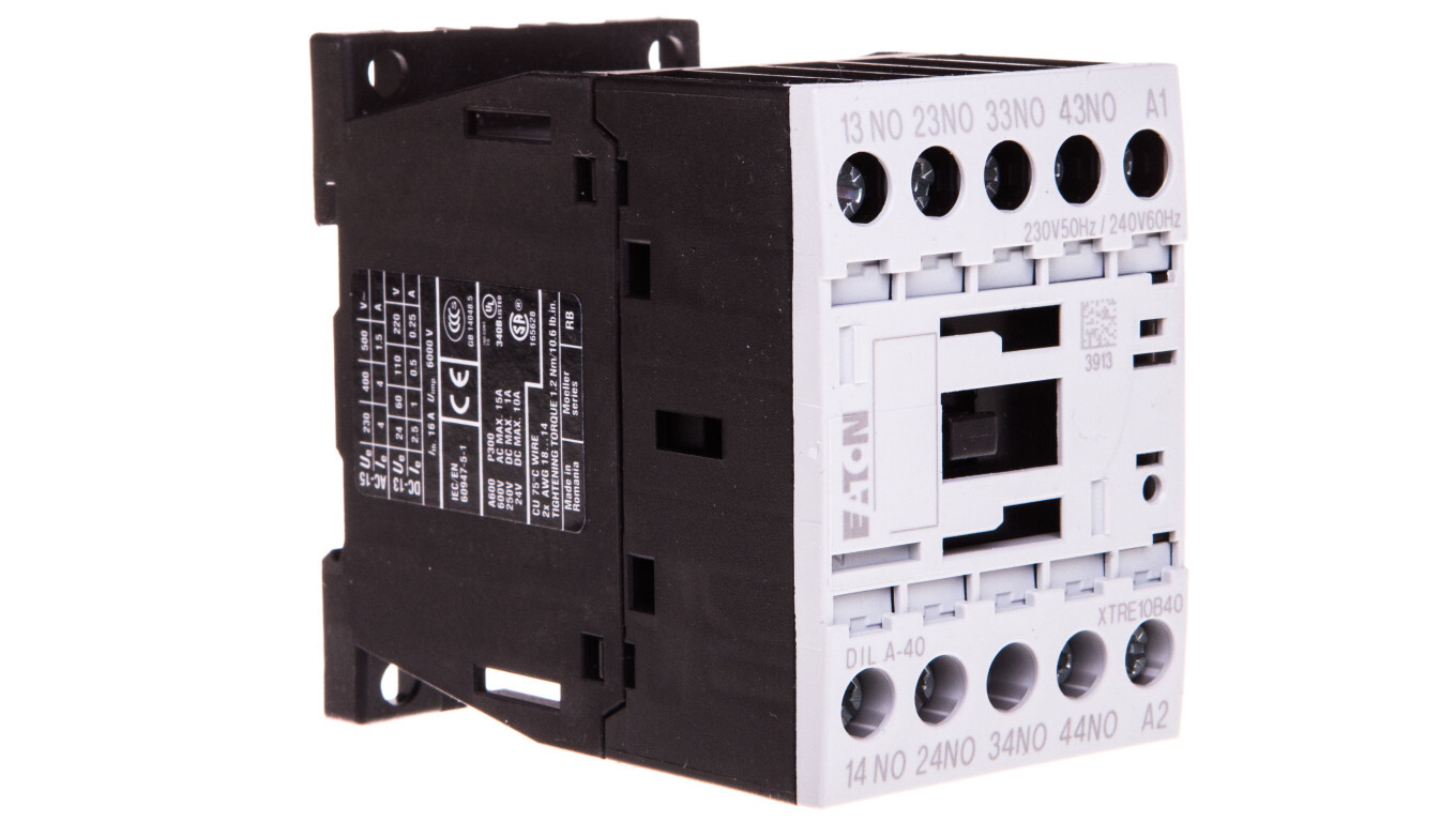 Auxiliary contactor 4A 4NO 0R 230V AC DILA-40 276329 /T2UK