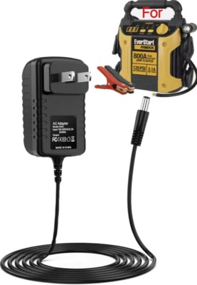 12V Adapter for EverStart maxx J7CCE J7CE Ever Start max 800A Peak Amp Battery