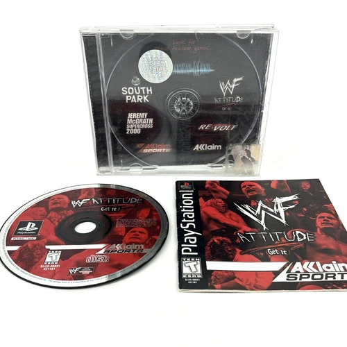 WWF Attitude PS1 (Sony PlayStation 1, 1999) Complete