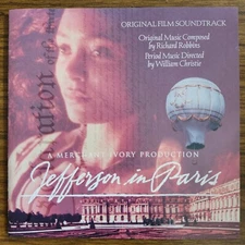 Jefferson In Paris Original Film Soundtrack Richard Robbins 1995 Angel Records