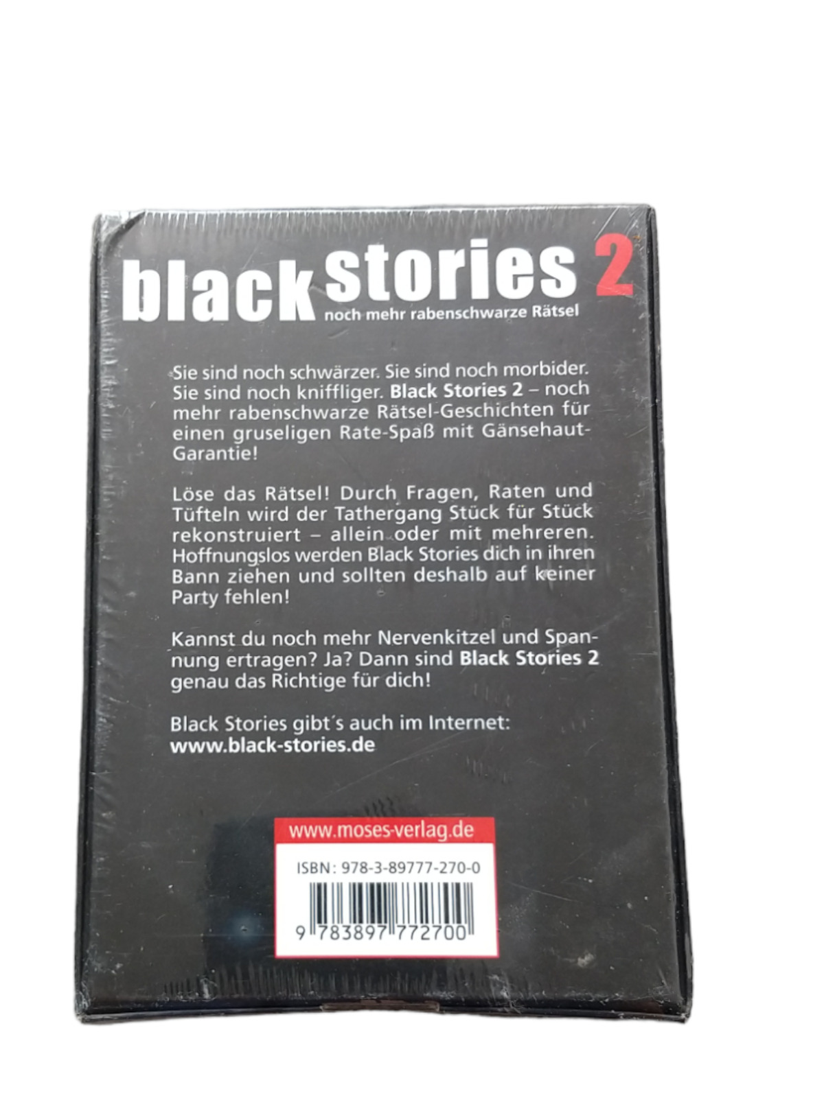 Thumbnail - Black Stories 2 Noch Mehr Rabenschwarze Rätsel Kartenspiel Neu