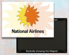 National Airlines Logo Handmade 3.25" x 2.25" Fridge Magnet (LM14062)