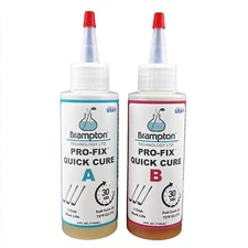 2 X 4 oz. BOTTLES = 8 OZ. BRAMPTON PRO-FIX QUICK CURE SHAFTING EPOXY