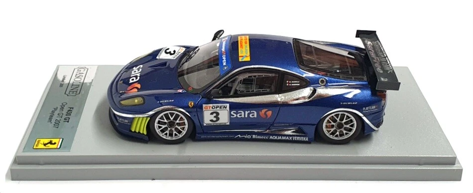 BBR Gasoline 1/43 Scale GAS10082B - Ferrari F430 GT #3 Open GT 2007 - Met Blue - Photo 4/4