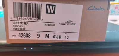 clarks breeze sea rose gold