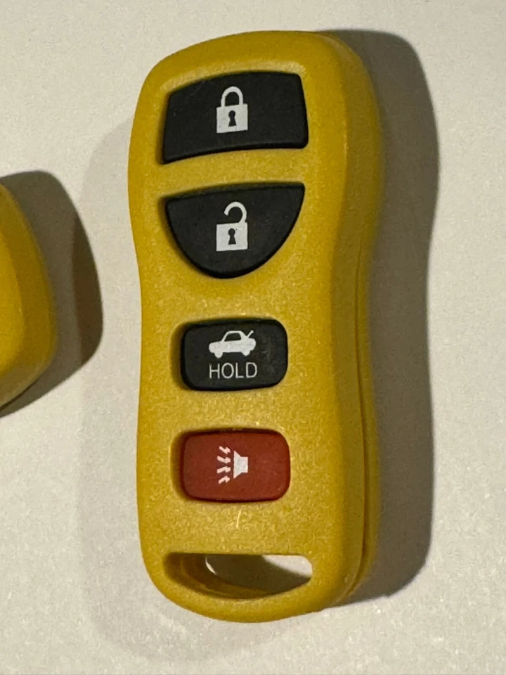 CONTROLE REMOTO SEM CHAVE AMARELO para Nissan Murano 2003-2007 CHAVEIRO DE CARRO ENTRADA KBRASTU15 - Imagem 4 de 4