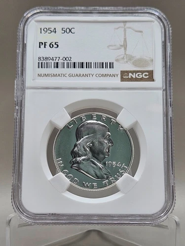 1954 Franklin Half Dollar Proof NGC PF 65
