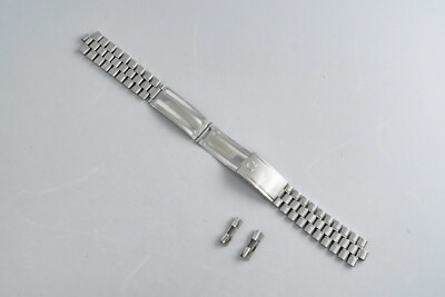 NEAR MINT w/526 End Link* Vintage OMEGA 1118 18mm Stainless Steel