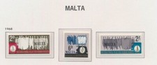 Malta 1968 - International Year for Human Rights - Set of 3 - MNH