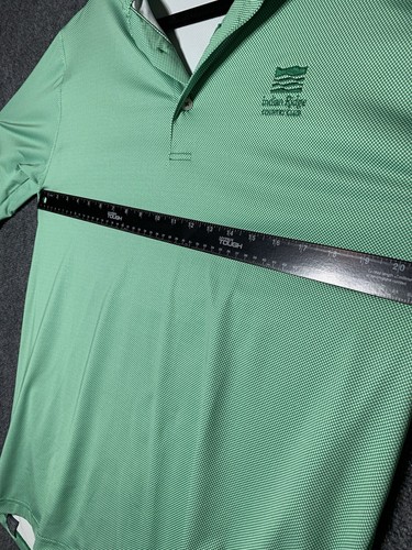 Turtleson Golf Polo Shirt Mens Tour Performance Medium Green Long Sleeve - Picture 14 of 16