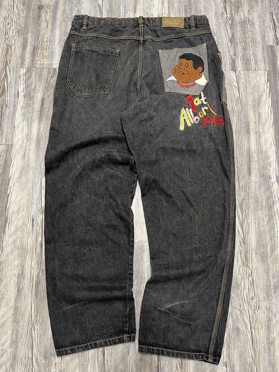 VTG Platinum Fubu Fat Albert Baggy Hip Hop Jeans Measure VTG Platinum Fubu Fat Albert Baggy Hip Hop Jeans Measure