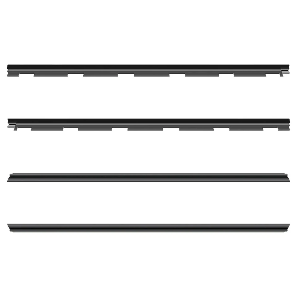 Juego de kit de 4 piezas de sello de fieltro de barrido de ventana interior y exterior para camioneta Chevy Foto 4 de 4