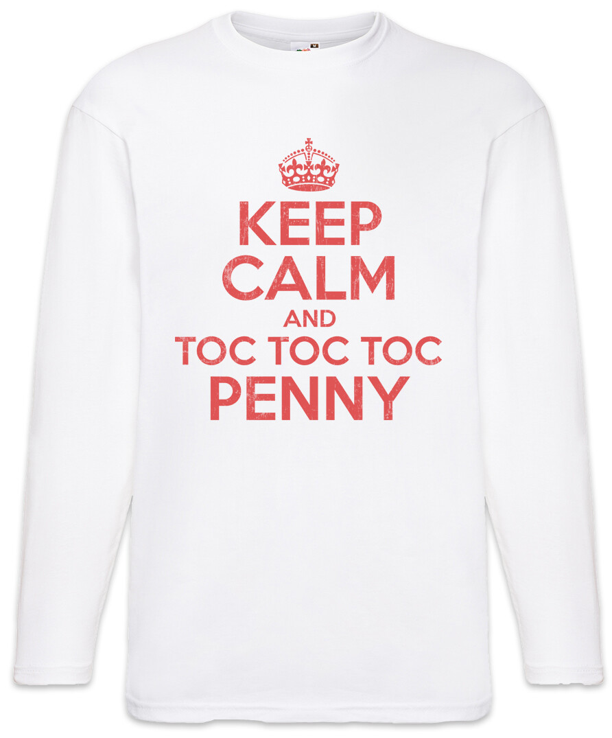 ALTRA T shirt manica lunga uomo Keep Calm And Toc Penny The Big Sheldon Bang Fun Theory