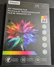 DTF Glitter Transfer Film Sheet A4 Glitter Silver COLD HOT PEEL