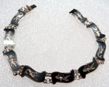 VINTAGE STUNNING SIAM STERLING SILVER BRACELET
