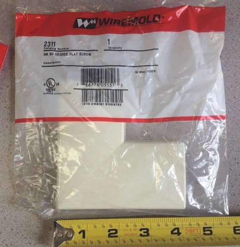 Wiremold Nm Raceway NOS Wiremold Raceway NM 90 Degree Flat Elbow Ivory 2300 Series Catalog ...