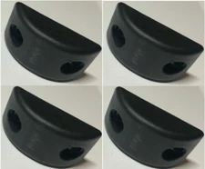 4x Ikea Spacers, Bumpers, Plastic, Black for Holmsund Sleeper Sofa