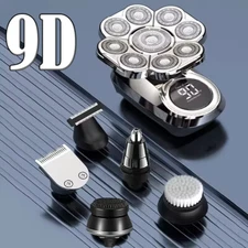 Adult Electric Hair Remover Shaver Bald Head Razor Smooth Skull Cordless Wet Dry