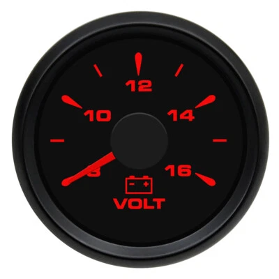 Voltmetro digitale led 52mm voltmetro misuratore per auto barca