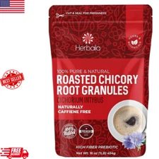 Chicory Root Roasted Granules 1 Pound Chicory Coffee (Inulin Prebiotic Dietar