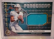 2020 Panini Elements Rookie Frequency Gold Relic Tua Tagovailoa /199 Dolphins