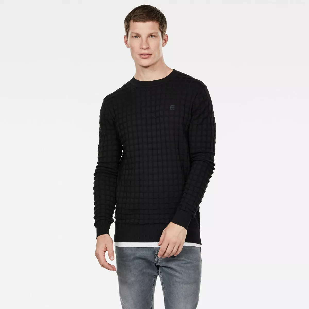Core table knitted pullover hot sale