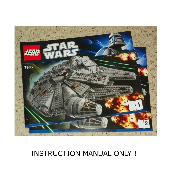 LEGO 7965 - Star Millennium Falcon - INSTRUCTION ONLY / Book &amp; | eBay